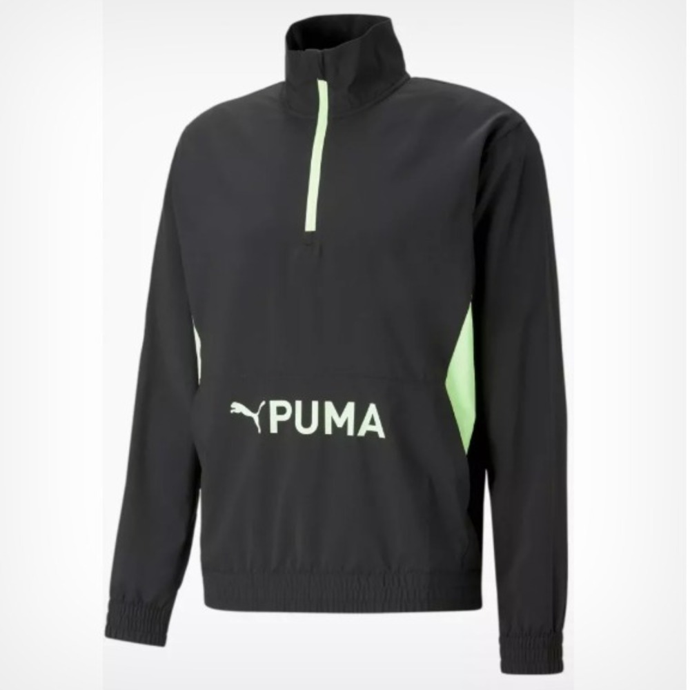 Puma Fit Heritage Woven 1/2 Zip Jacket Men's Small DryCELL Running 523106-51